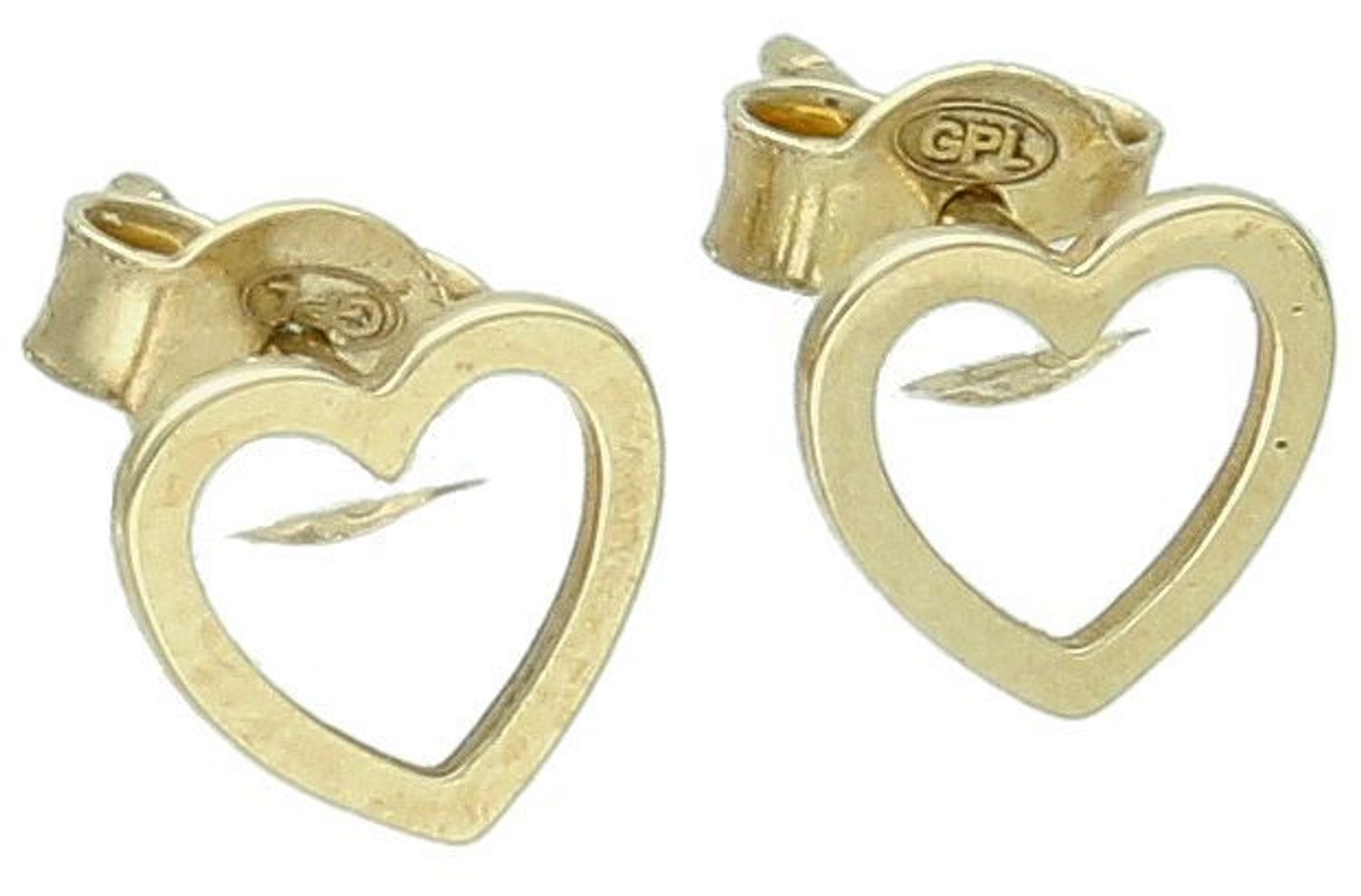 Kolczyki złote serca puste w środku pr 333, KL 6284 333.jpg